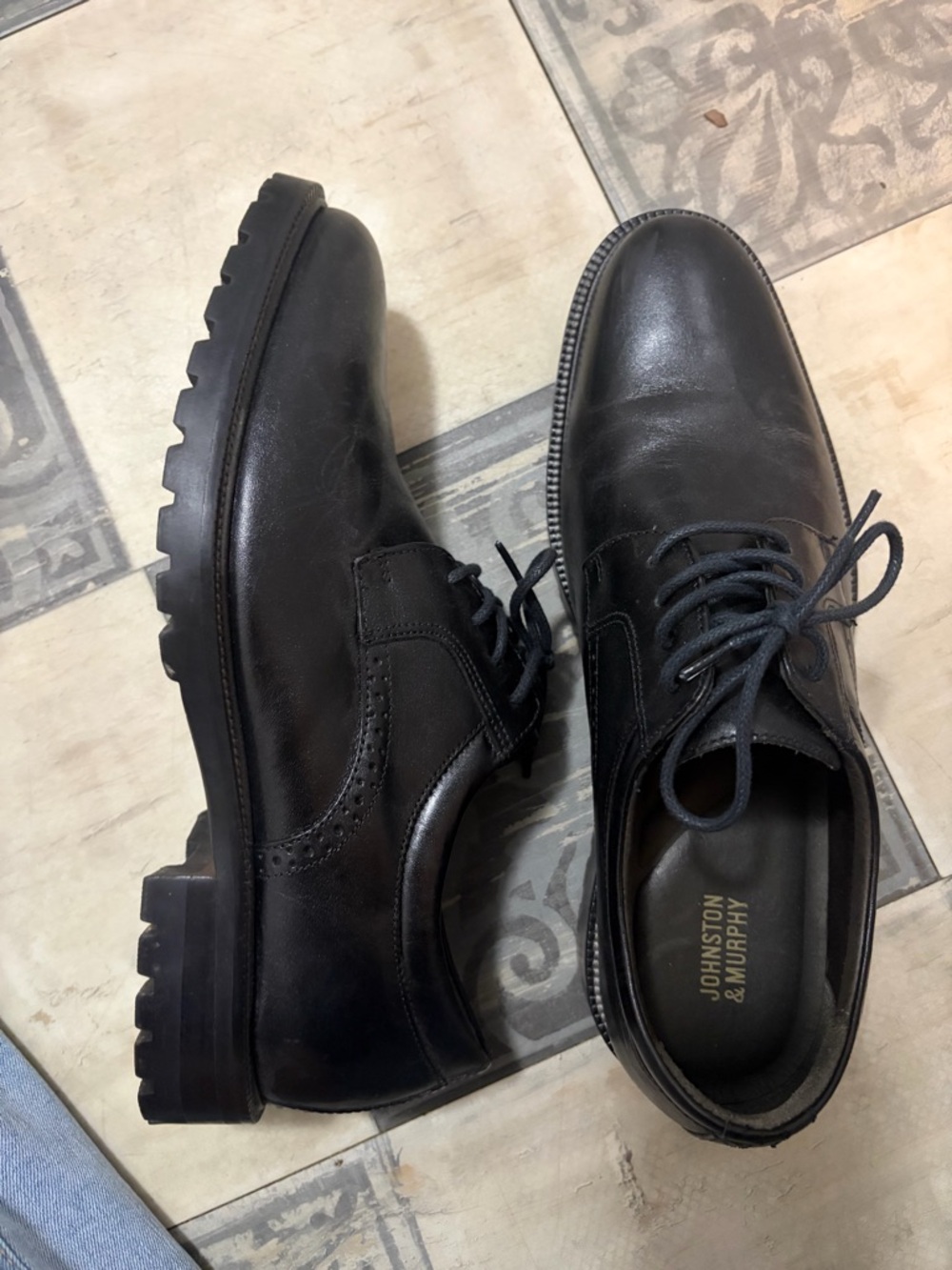 Dress Shoes Johnston & Murphy Black Leather